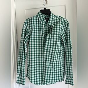 Women, small J.Crew, long sleeve button up shirt